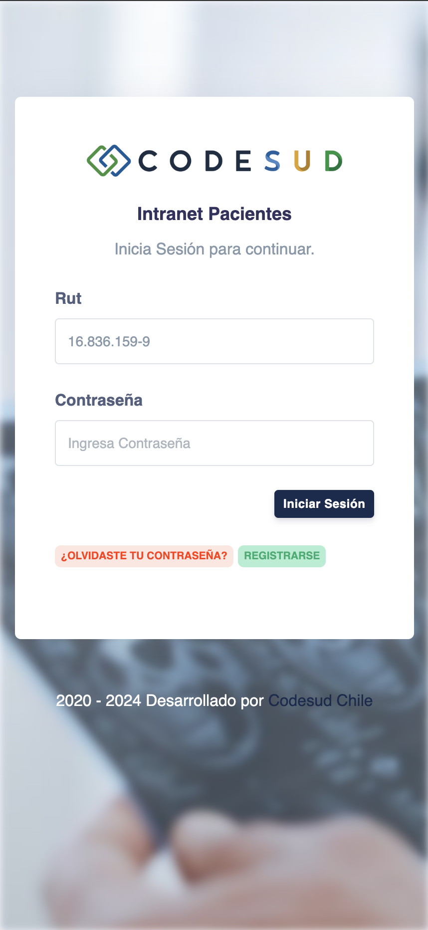 codesud contact screenshot